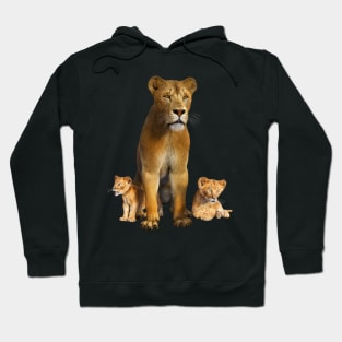 Lioness and cubs Hoodie